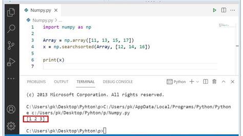 Introduction To Python Numpy Searching Array Codingstreets