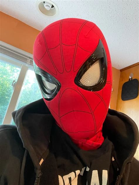 Spider Man Mask With D Lenses Movable Eyes Mechanical Eye Etsy