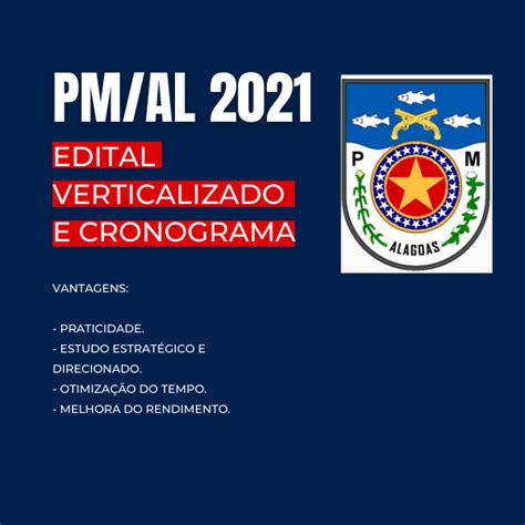 Edital verticalizado e cronograma de estudos Polícia Militar de