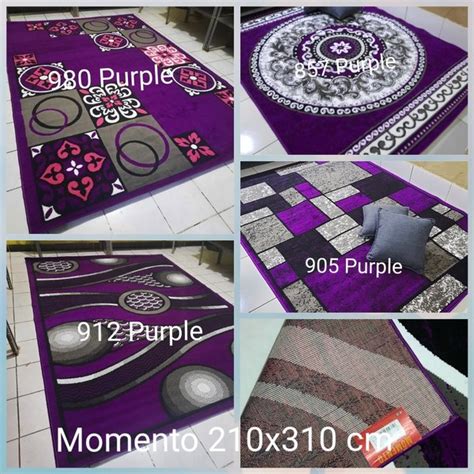 Jual Karpet Permadani Besar Jumbo Ungu Violet Momento 210x310 Cm Di