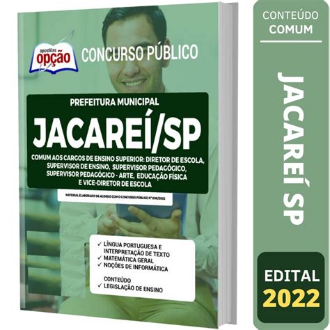 Apostila Jacare Sp Comum Aos Cargos De Ensino Superior Submarino