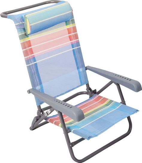 Homecall Chaise De Plage Pliable Et R Glable Positions Arc En Ciel