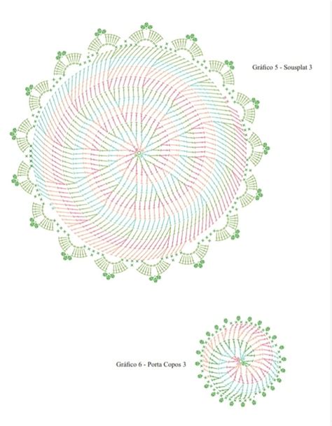 Sousplat De Croch Espiral Receita Passo A Passo