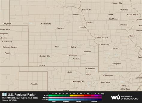 Kansas Weather Map - TravelsFinders.Com