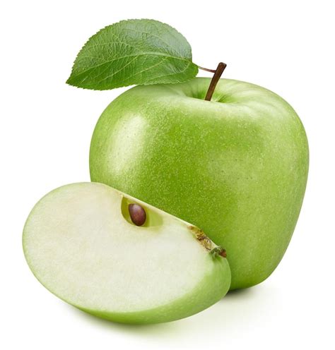 Premium Photo Apple Clipping Path Ripe Whole Apple Fruit With Green