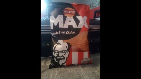 Walkers Max Kfc Flavoured Crisps First Taste And Review Youtube