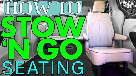 How To Use Stow N Go Seating Chrysler Pacifica Aventura Fl Youtube