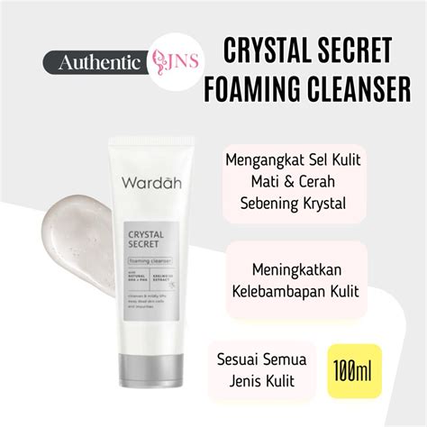 Wardah Pencuci Muka White Secret Crystal Secret Facial Wash Foaming