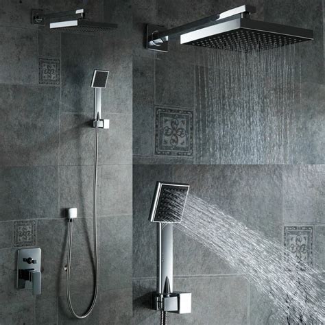 Free Shipping High Quality Bathroom Concealed Rainfall Square Shower