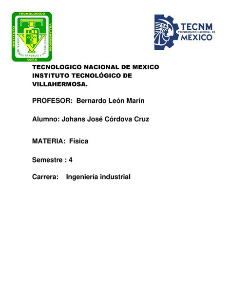 Examen Johans Tarea TECNOLOGICO NACIONAL DE MEXICO INSTITUTO TECNOL