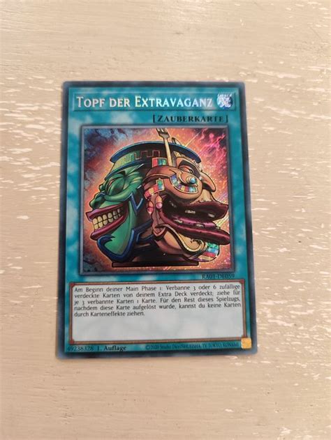 Yu Gi Oh Topf Der Extravaganz V Secret Rare Kaufen Auf Ricardo