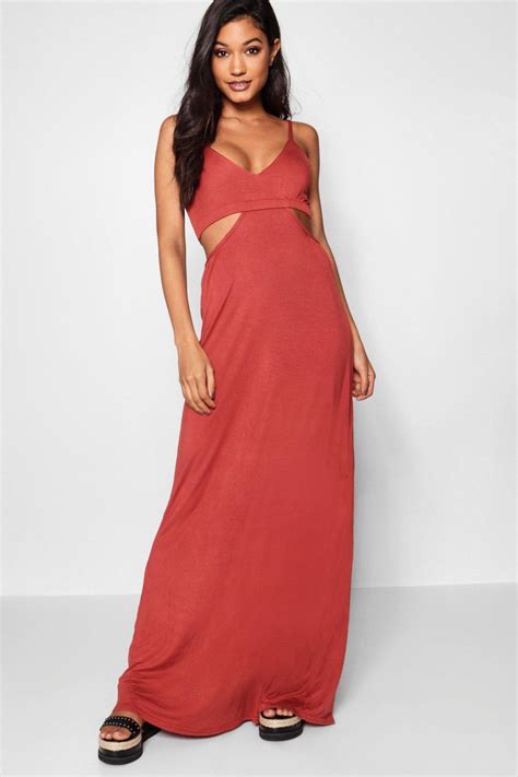 Boohoo Womens Milly Cut Out Strappy Maxi Dress Ebay