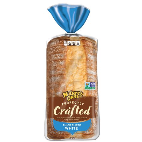 Nature S Own Perfectly Crafted White Bread Thick Sliced Loaf Oz