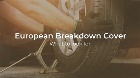 European Breakdown Cover What To Know Autoweb Co Uk