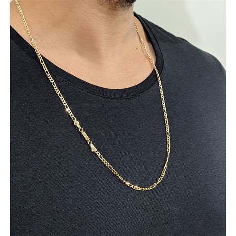 Correntinha Masculina X Cm Banhada A Ouro K Shopee Brasil