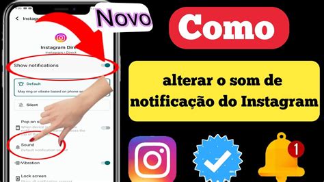 Como alterar o som de notificação do Instagram no IOS 17 Atualizado