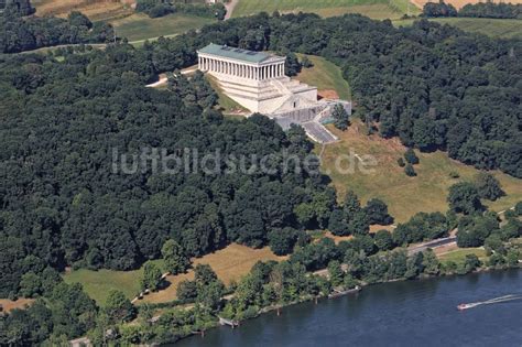 Luftaufnahme Donaustauf Geschichts Denkmal Nationaldenkmal Walhalla