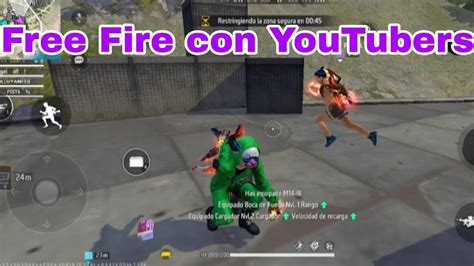 Juego Freefire Con Youtubers Mexicanos 🌟🌟🌟🇲🇽 Freefire Mexico Youtube