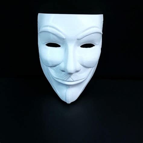 D Printable Guy Fawkes Mask By Jacob Morin