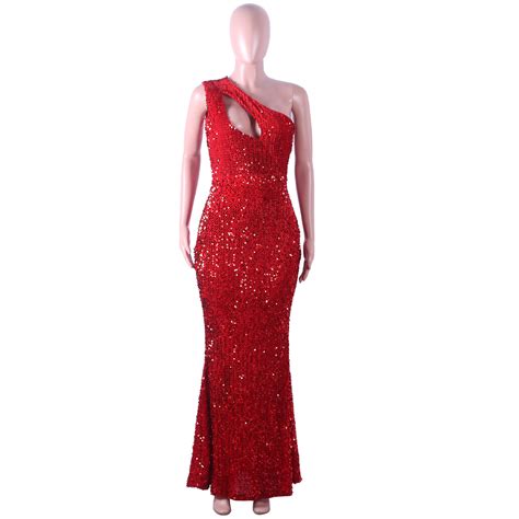 Sexy Red Fashion Sequin Evening Dress Dress Indiana Online Store