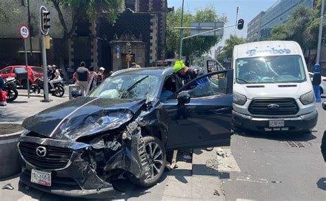 Choque En Centro Hist Rico De Cdmx Deja Tres Personas Lesionadas