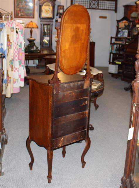 Bargain John S Antiques Antique Quarter Sawn Oak Lingerie Chest With Beveled Mirror Bargain