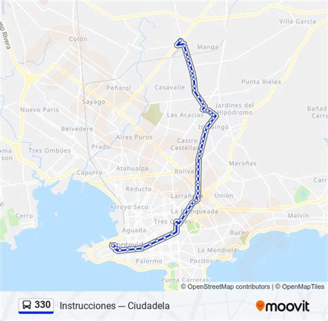 Ruta 330: horarios, paradas y mapas - Ciudadela (Actualizado)
