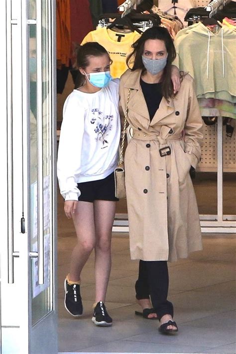 Vivienne Jolie Pitt 12 Embraces Angelina On Mother Daughter Shopping