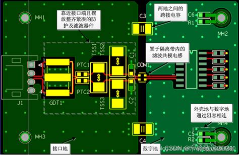 Rs232，rs485接口模块pcb布局布线emc浪涌防护设计规范rs485 Pcb布线 Csdn博客