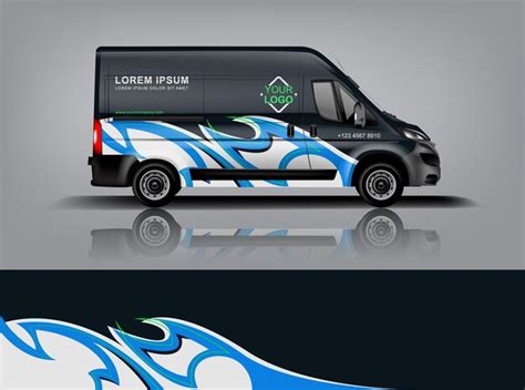 Premium Vector Van Wrap Design Wrap Sticker And Decal Design For