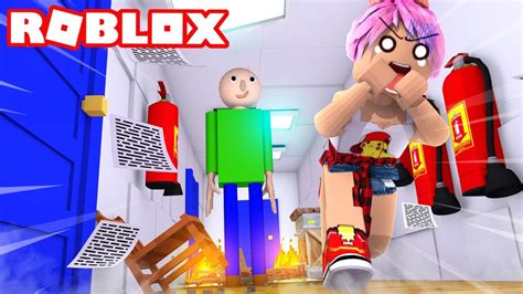 Escapa Del Profesor Malvado Baldi En Roblox Youtube Saber Simulator