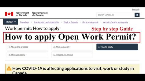 Open Work Permit Application Step By Step Guide How To Apply Open