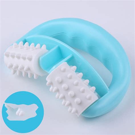 Plastic Massager Plastic Manual Roller Massager Double Wheel Massager