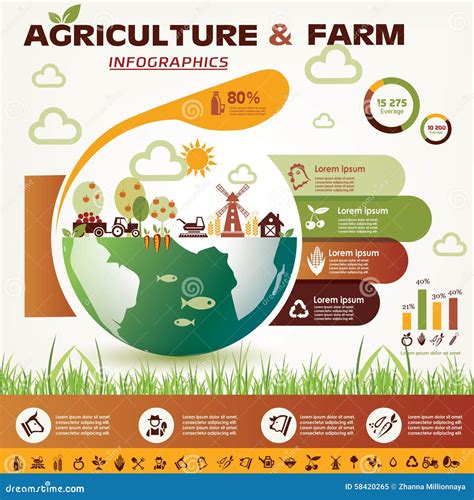 Agriculture And Farming Infographics Cartoon Vector | CartoonDealer.com ...