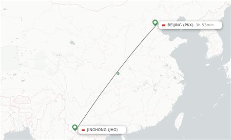 Direct Non Stop Flights From Jinghong To Beijing Schedules