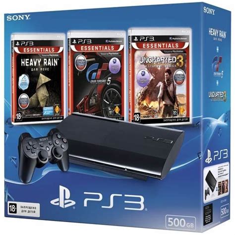 Купить PlayStation 3 Super Slim 500GB РосТест + игры