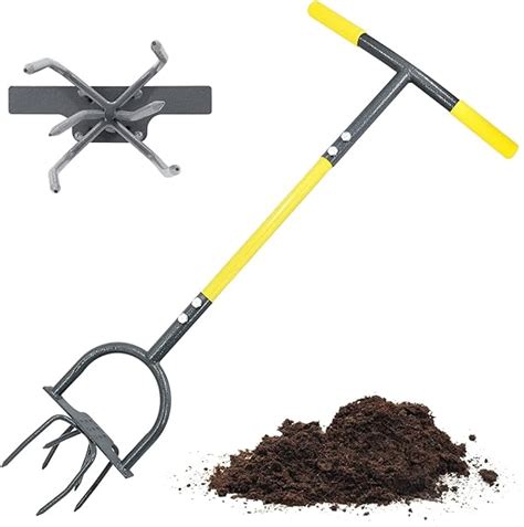 Jardineer Garden Twist Tiller Manual Garden Twist Cultivator With