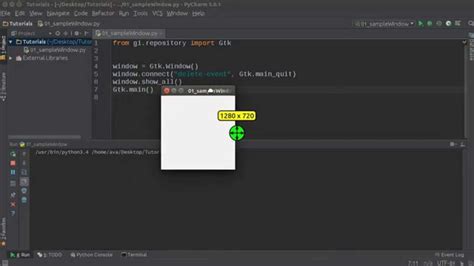 Python Gui Development With Gtk 3 Tutorial 1 Simple Window Youtube