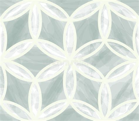 Floral Line Artistic Decorative Endless Patern Abstract Organic Shapes