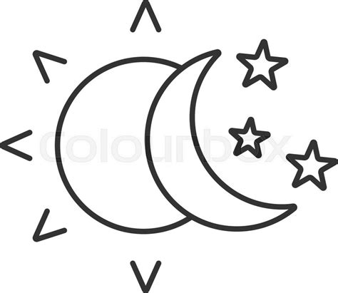 Moon Outline Drawing at PaintingValley.com | Explore collection of Moon ...