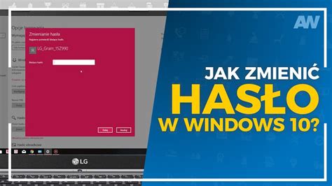 Jak zmienić hasło w Windows 10 Akademia Wiedzy YouTube