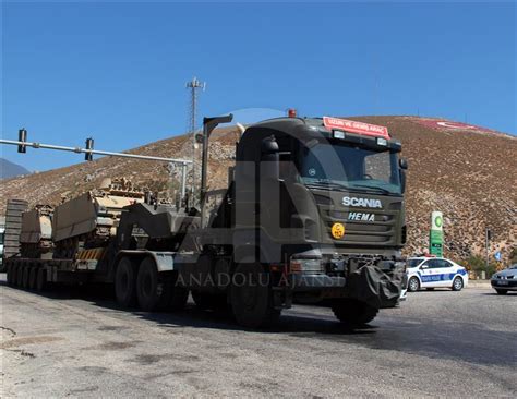 Suriye sınırına askeri sevkiyat ulaştı Anadolu Ajansı