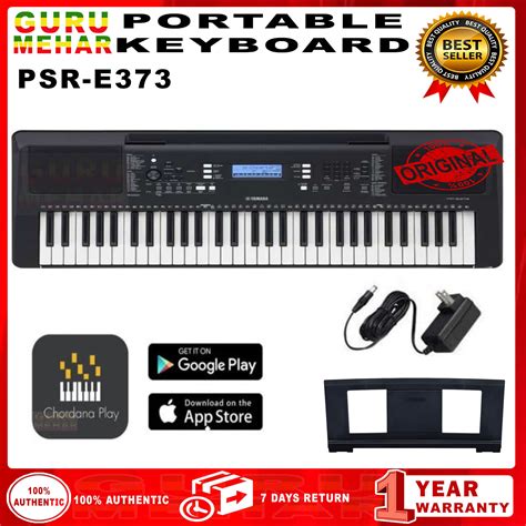 YAMAHA (PSR-E373) - Touch Responsive Keyboard/Piano With Original ...