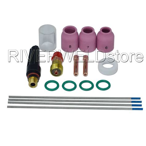 Aliexpress Buy TIG KIT Stubby Collet Body Gas Lens 3 32 2 4mm