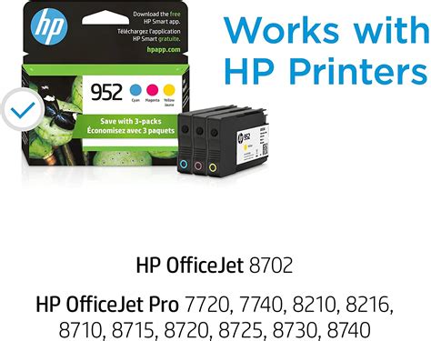 Free Shipping Hp 952 Cyan Magenta Yellow Color Ink Cartridges 3 Pack N9k27an