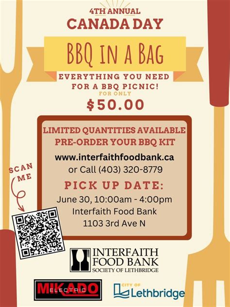 Bbq In A Bag Interfaith Food Bank Society Of Lethbridge