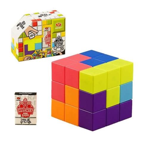 Casse Tete Stickerless Cube Magn Tique D Pour Enfants Blocs De