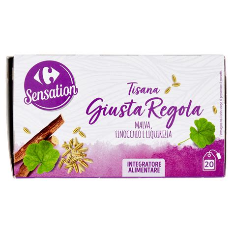 Carrefour Sensation Tisana Giusta Regola Malva Finocchio E Liquirizia