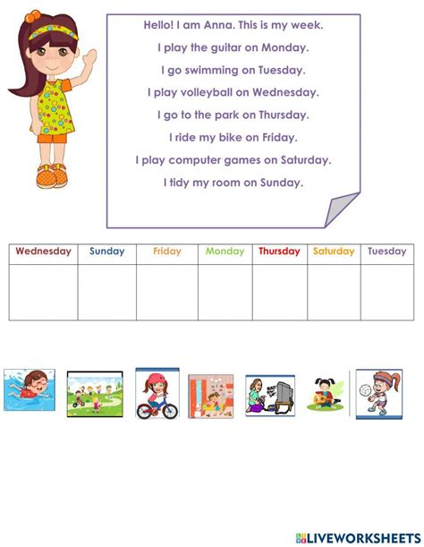 907064 Daily Routine Girl Eutuxia Liveworksheets