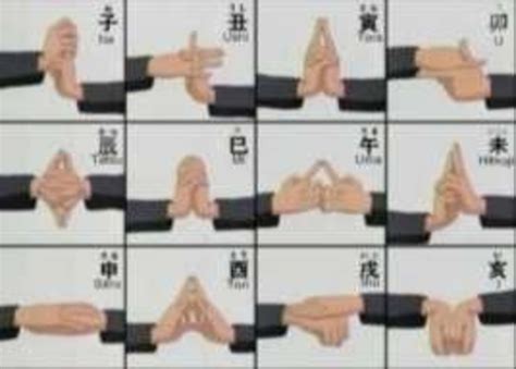 12 Basic Hand Symbols in Naruto Source: Snapshot from Naruto Shippuden ...